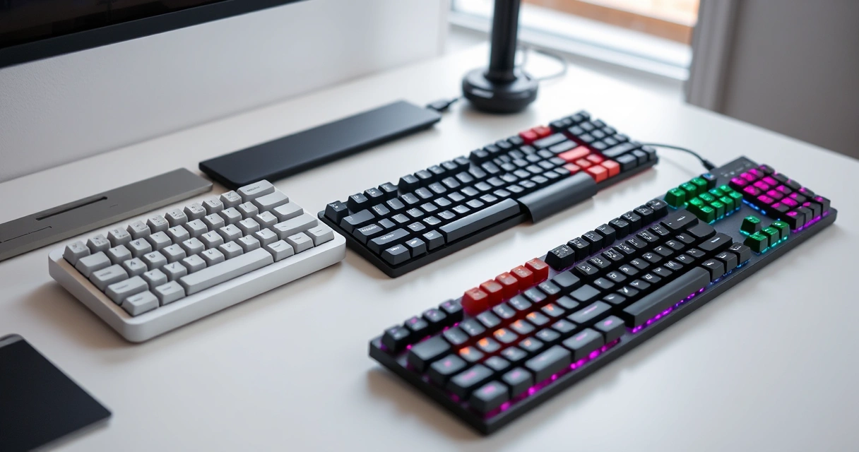 Keychron Q1 Pro vs Logitech MX Mechanical vs NuPhy Air75 V2 vs Razer BlackWidow V4: Paras mekaaninen näppäimistö 2026