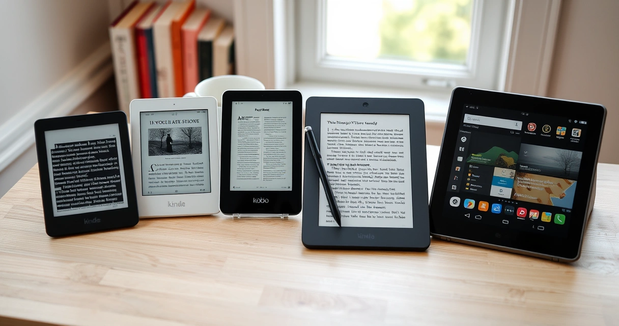 Kindle Paperwhite vs Kobo Libra Colour vs reMarkable Paper Pro vs Onyx Boox Tab Ultra C Pro: Paras lukulaite 2026