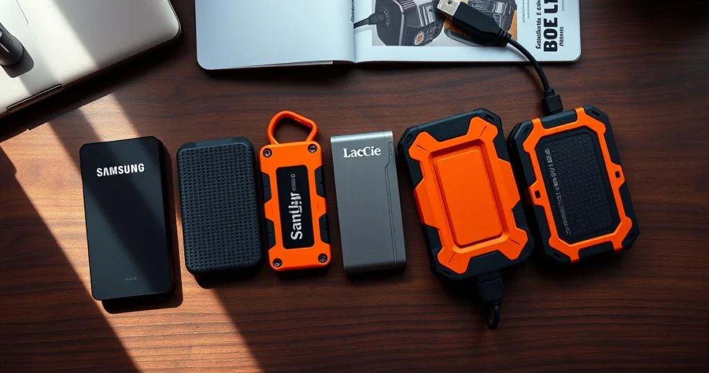 Paras ulkoinen SSD 2026: Samsung T9 vs SanDisk vs Crucial vs LaCie