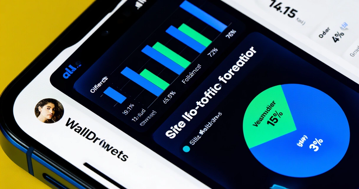 Sosiaalisen median analytiikka älypuhelimen näytöllä Meta Business Suitessa