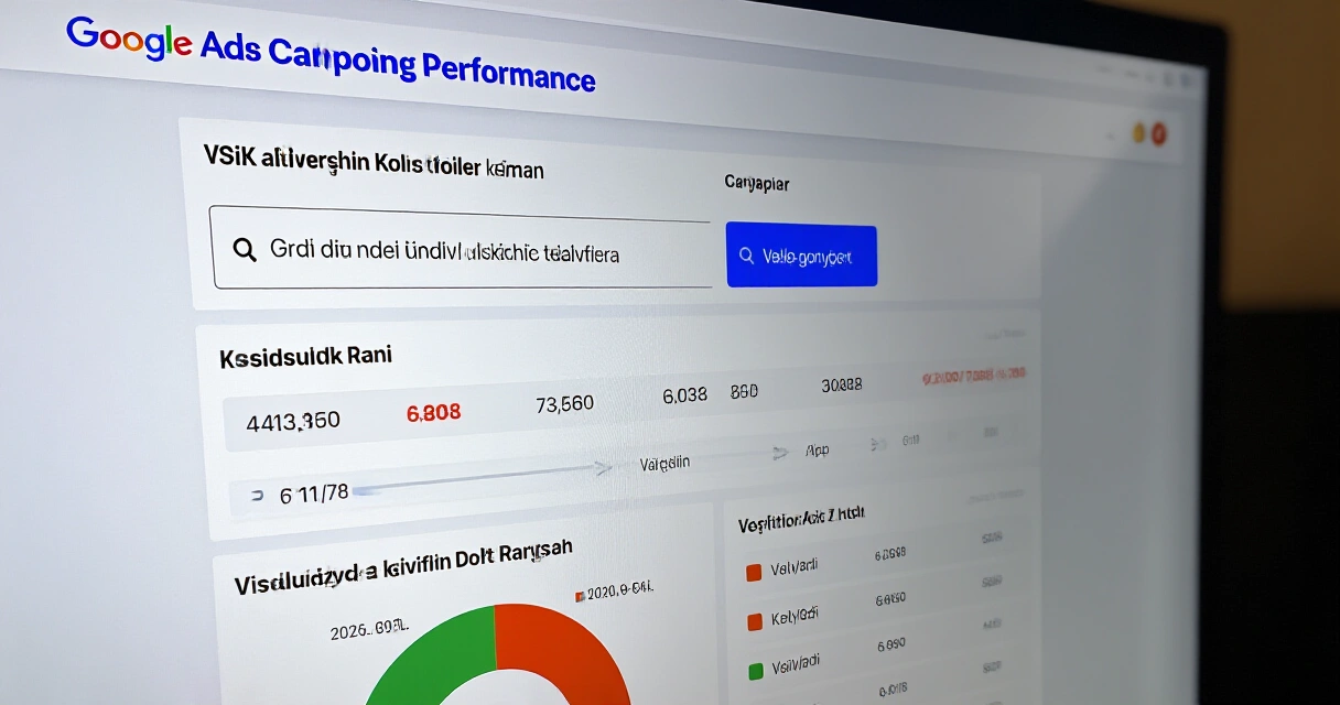 Google Ads -kampanjan suorituskykytilastot suomenkielisillä avainsanoilla näytöllä