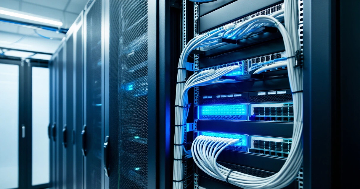 Palvelinkeskus joka edustaa headless commerce API-arkkitehtuuria