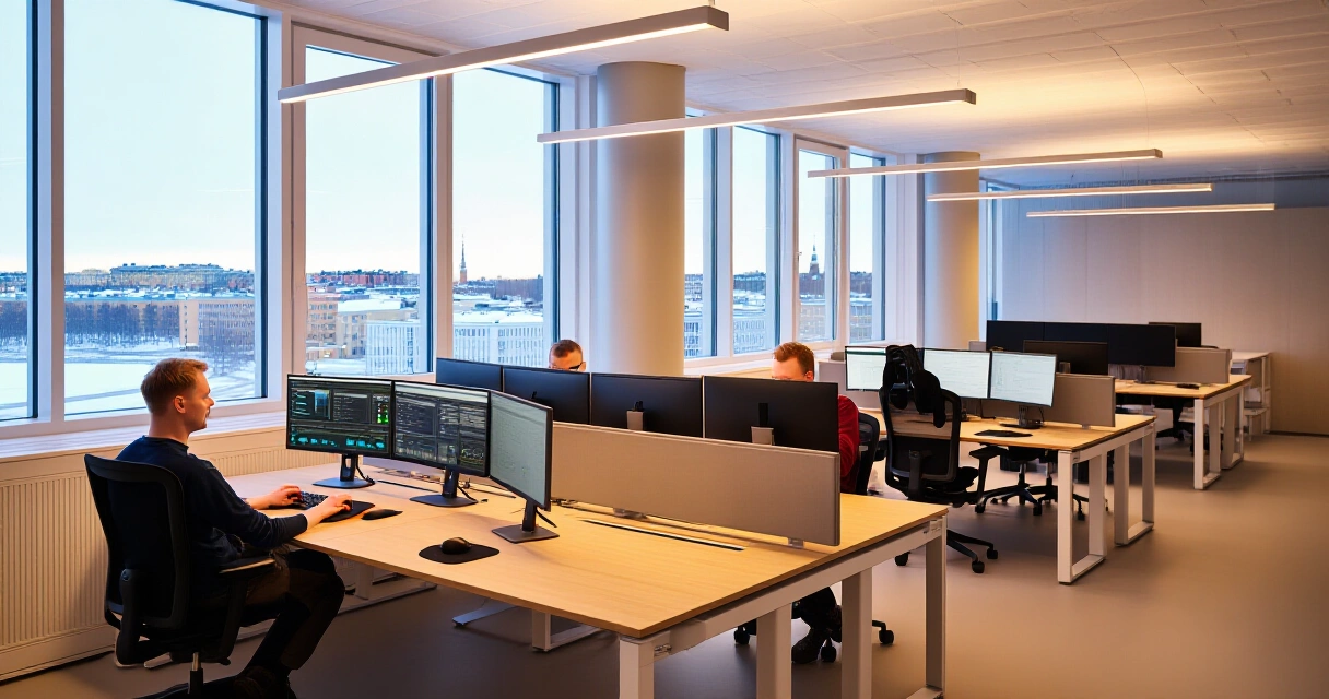 Suomalainen teknologiatoimisto Helsingissä – insinöörejä ja kehittäjiä työssä