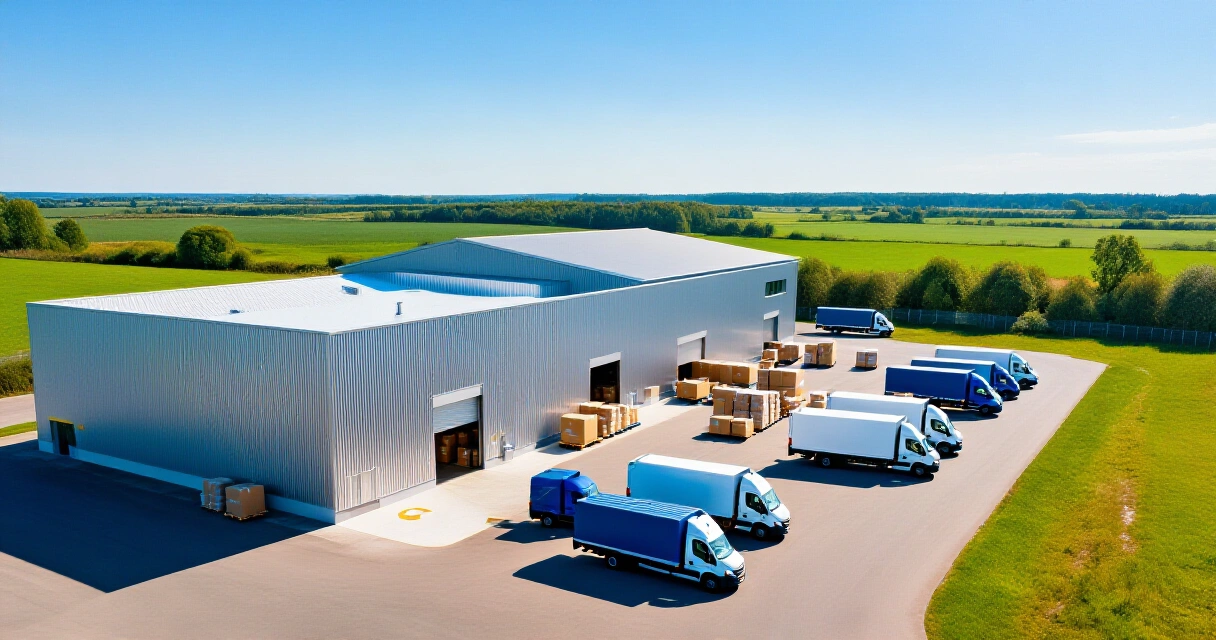 Suomalainen verkkokaupan logistiikkakeskus toimituksia valmistelemassa