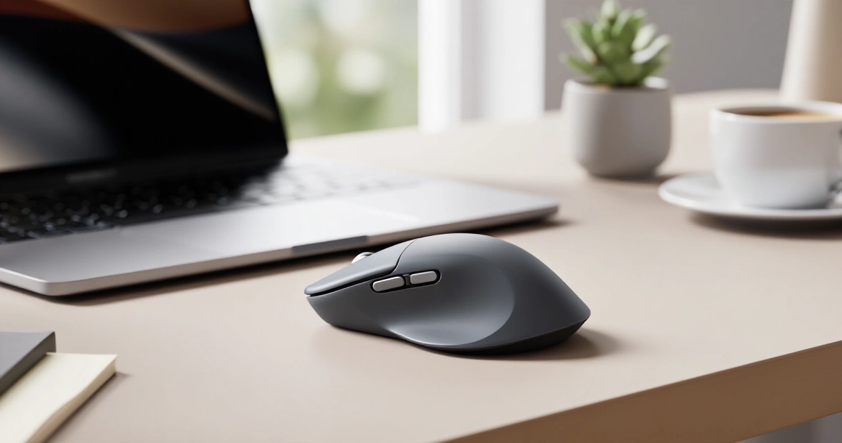 Logitech MX Master 4 langaton hiiri toimistopöydällä - paras langaton hiiri 2026